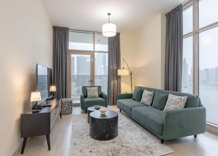 Canal View, Partial Burj Khalifa View, Brand New